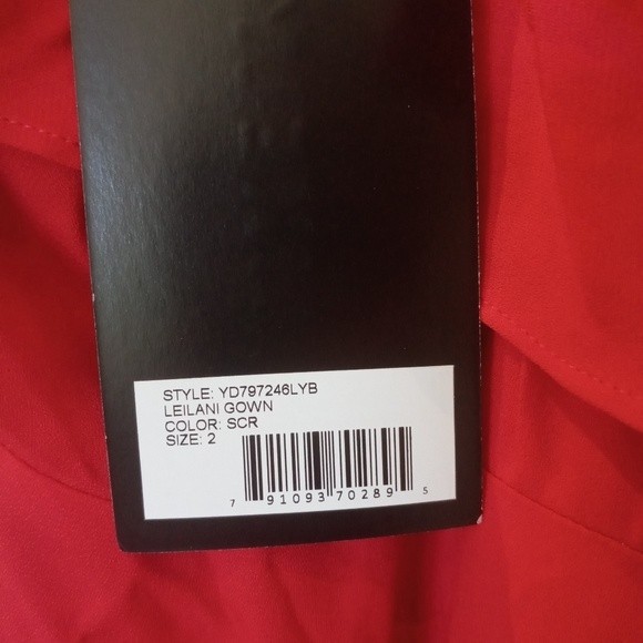 NWT Likely for Revolve Red Asymmetrical Leilani Chiffon Dress 2 - Picture 8 of 8